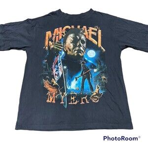 Marino Morwood Michael Meyers Halloween Scary Horror Shirt Rap Tee Black Size XL